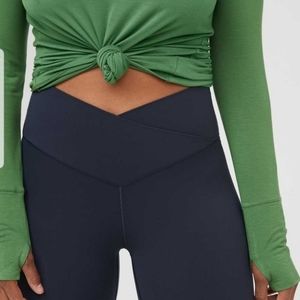 NWT RARE Navy Aerie crossover leggings